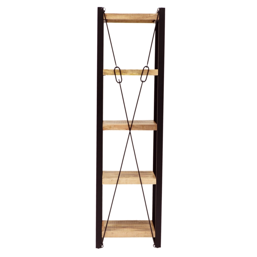 Bibliothèque RETRO 200x60 cm bois massif/manguier