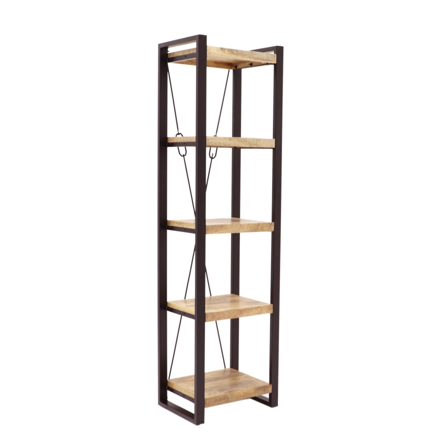 Bibliothèque RETRO 200x60 cm bois massif/manguier