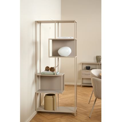 Bibliothèque SARON 77 x 185 cm grise