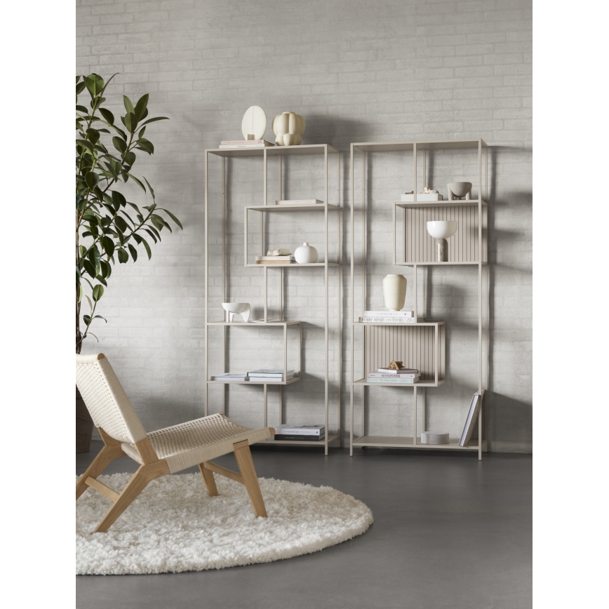 Bibliothèque SARON 77 x 185 cm grise