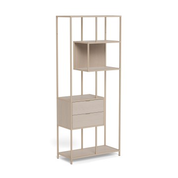 Bibliothèque SARON 77 x 185 cm grise