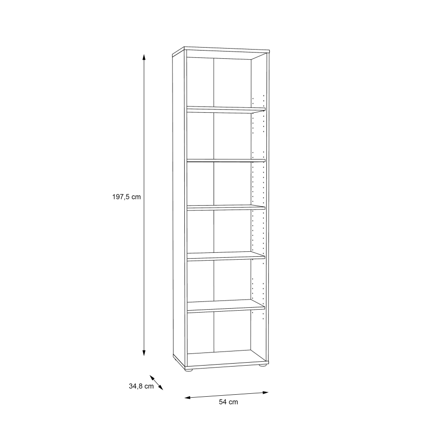 Bibliothèque URAN chêne artisan