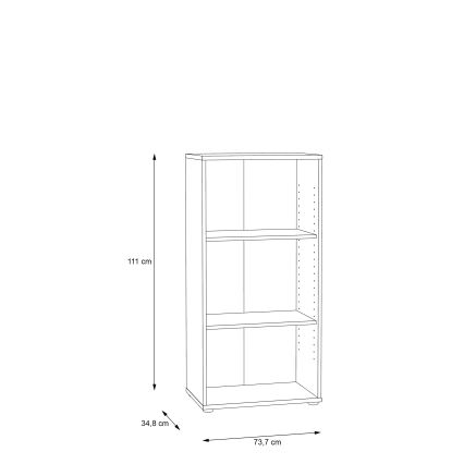 Bibliothèque URAN chêne artisan