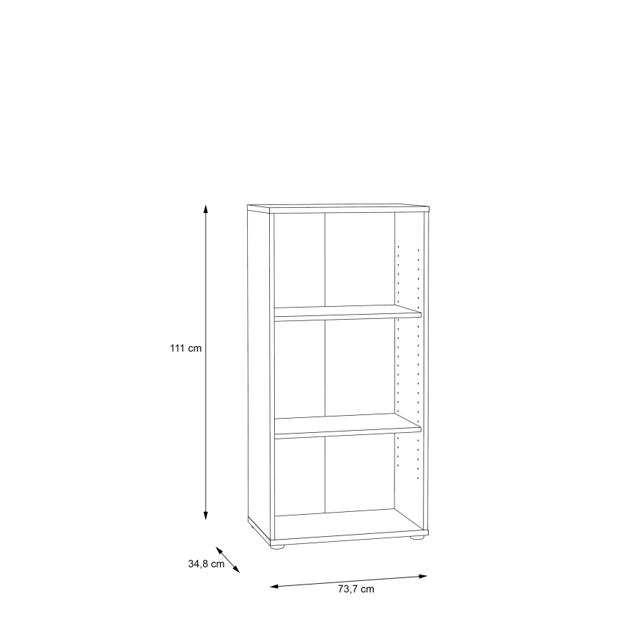 Bibliothèque URAN chêne artisan