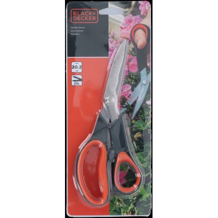 BLACK+DECKER - Ciseaux de jardin pour fleurs 202 mm