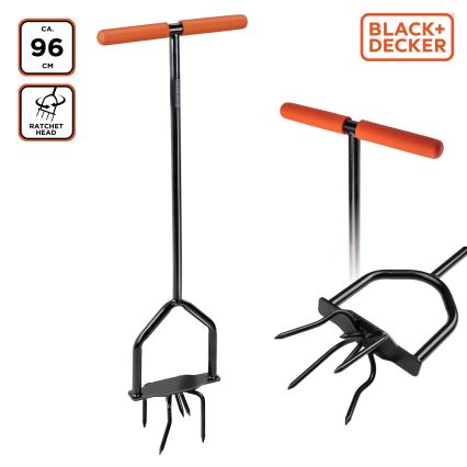 BLACK+DECKER - Motoculteur de jardin 96 cm