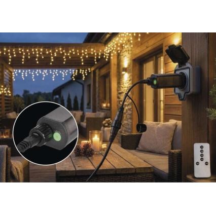 Bloc d'alimentation pour éclairage de guirlandes de Noël raccordable 80 V IP44
