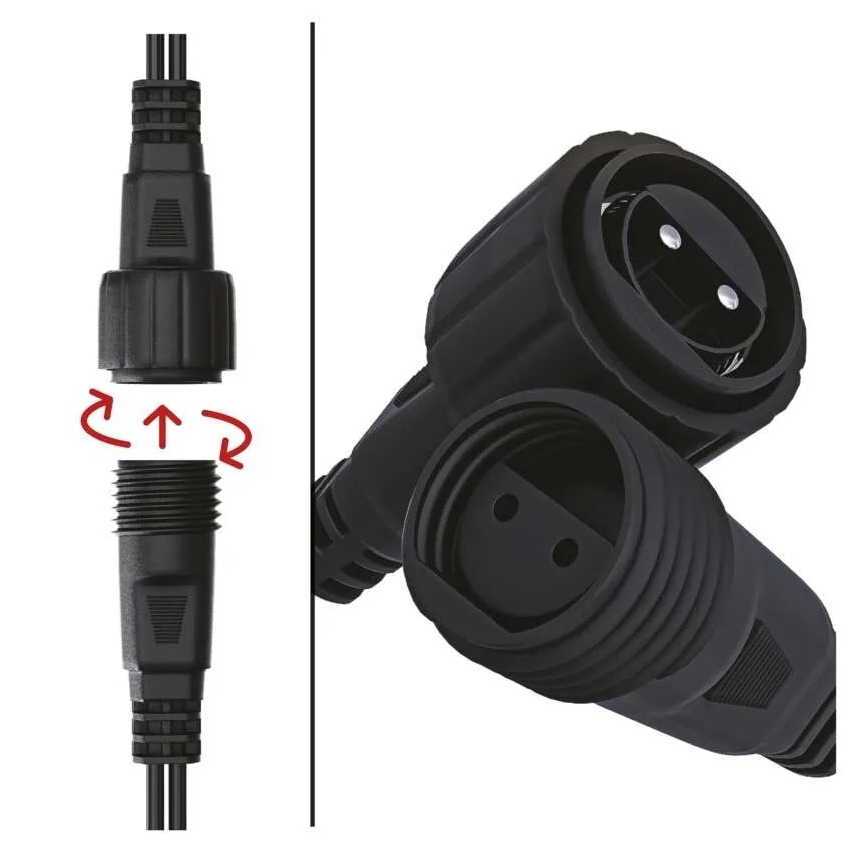 Bloc d'alimentation pour guirlandes de Noël connectables 230 V IP44