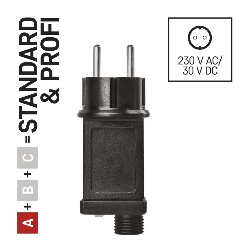 Bloc d'alimentation pour guirlandes de Noël connectables 230 V IP44