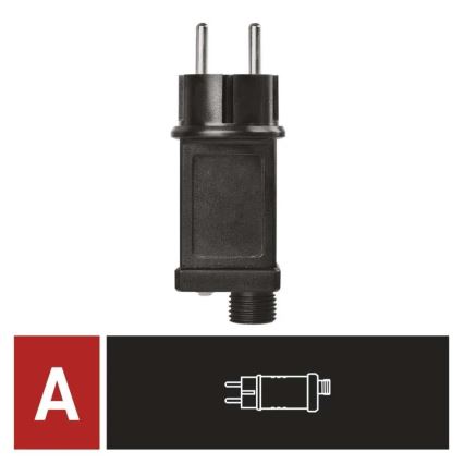 Bloc d'alimentation pour guirlandes de Noël connectables 230 V IP44