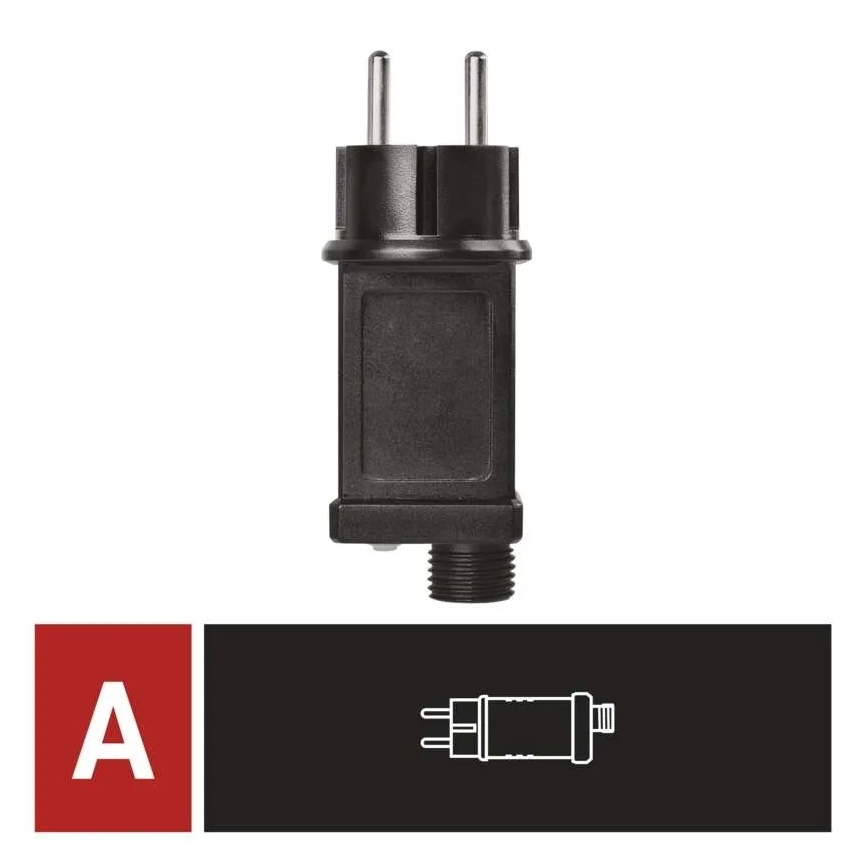 Bloc d'alimentation pour guirlandes de Noël connectables 230 V IP44