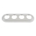 Bohemia-Design - Cadre rétro en porcelaine 4 postes, blanc
