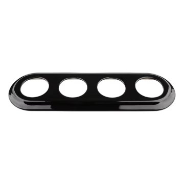 Bohemia-Design - Cadre rétro en porcelaine quadruple noir
