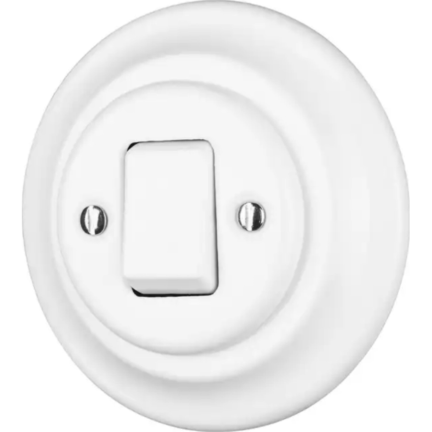 Bohemia-Design - Cadre rétro en porcelaine simple, blanc