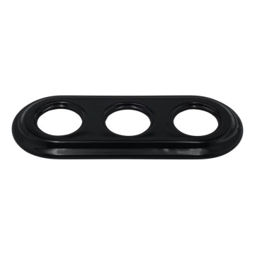 Bohemia-Design - Cadre rétro triple en porcelaine noir