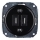 Bohemia-Design - Prise murale rétro en porcelaine sans cadre, 2 ports USB-A, noire