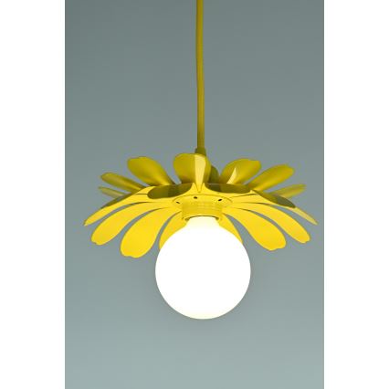 Bohemia-Design - Suspension à câble 1xE27/60W/230V, jaune
