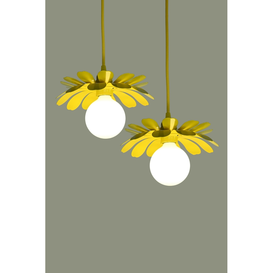 Bohemia-Design - Suspension à câble 1xE27/60W/230V, jaune