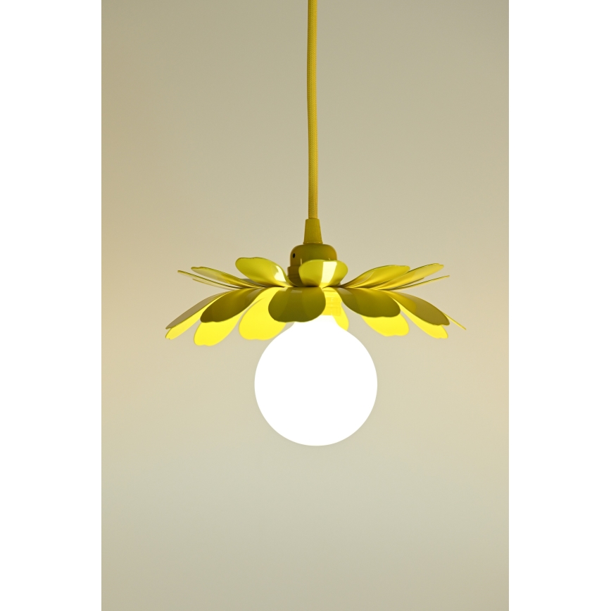 Bohemia-Design - Suspension à câble 1xE27/60W/230V, jaune