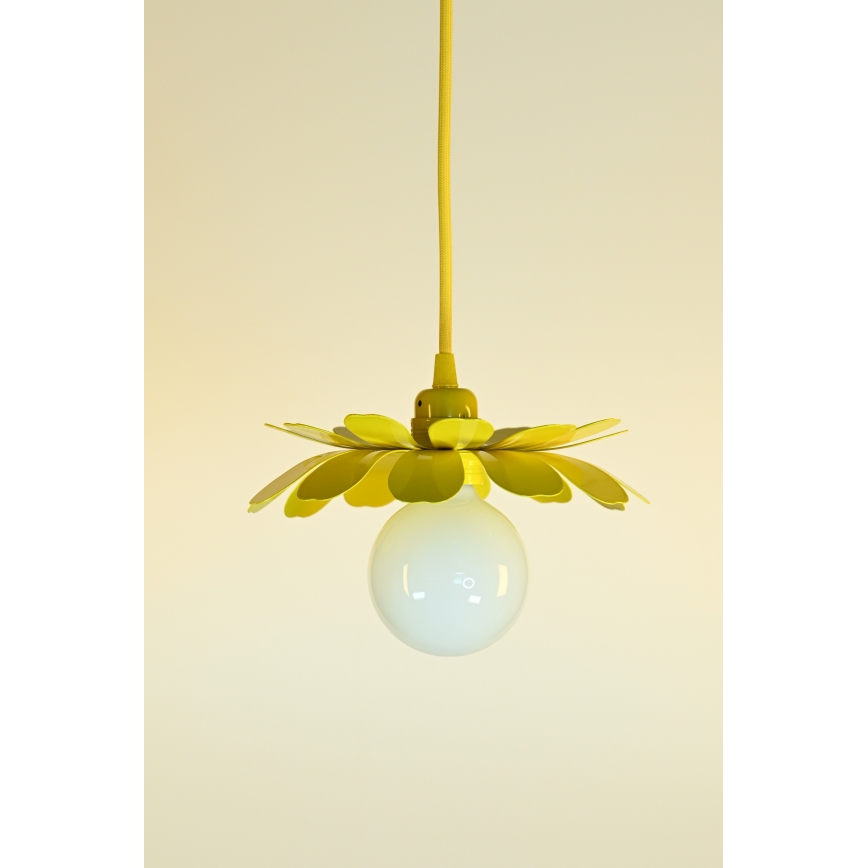 Bohemia-Design - Suspension à câble 1xE27/60W/230V, jaune