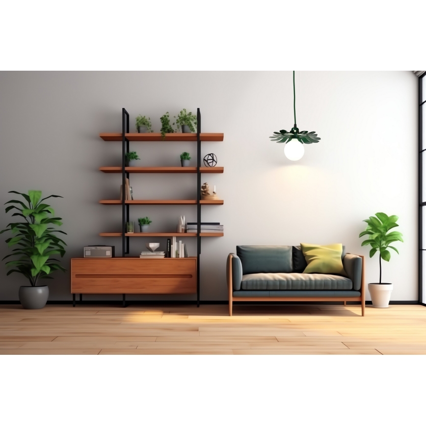 Bohemia-Design - Suspension à câble 1xE27/60W/230V verte
