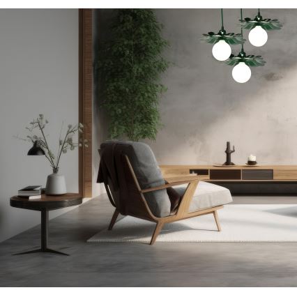 Bohemia-Design - Suspension à câble 1xE27/60W/230V verte