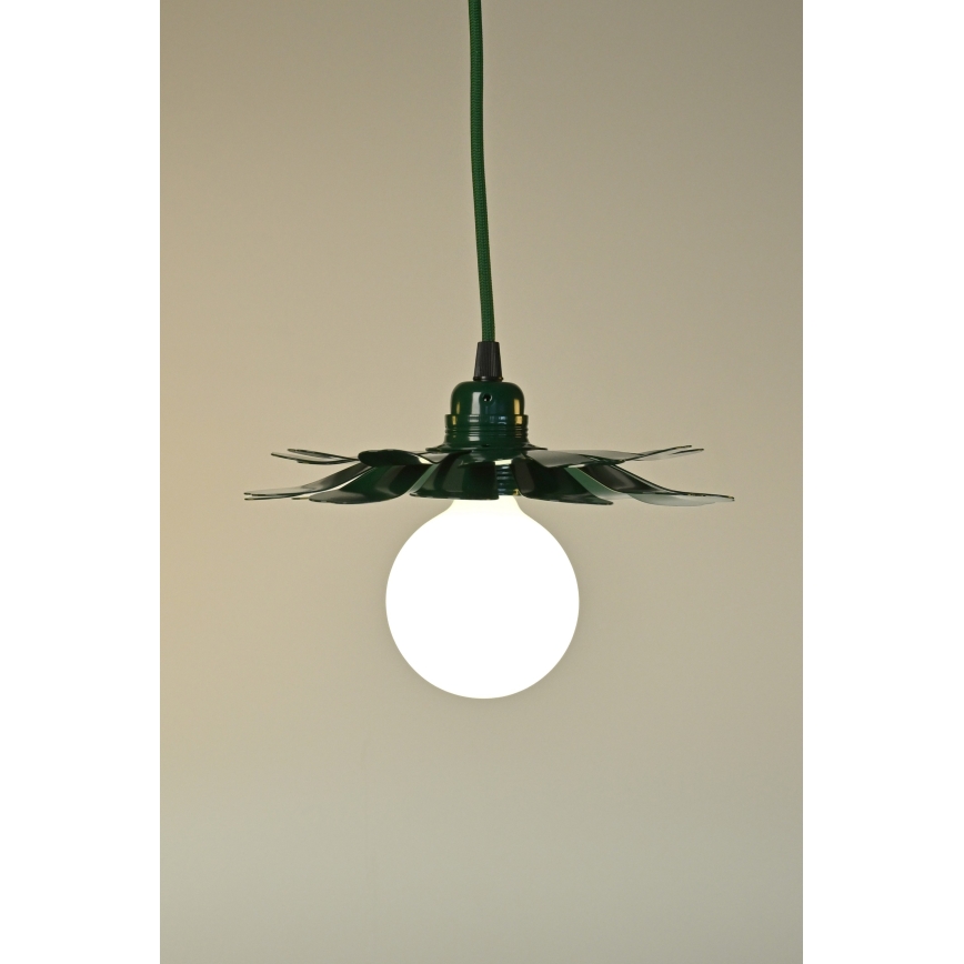 Bohemia-Design - Suspension à câble 1xE27/60W/230V verte