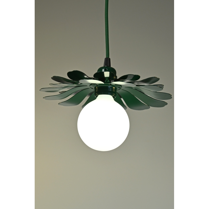 Bohemia-Design - Suspension à câble 1xE27/60W/230V verte