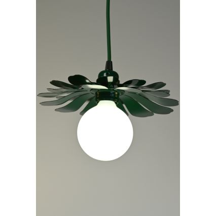 Bohemia-Design - Suspension à câble 1xE27/60W/230V verte