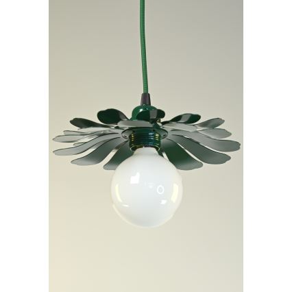 Bohemia-Design - Suspension à câble 1xE27/60W/230V verte