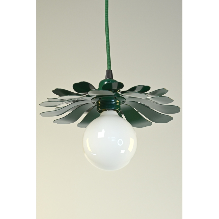 Bohemia-Design - Suspension à câble 1xE27/60W/230V verte