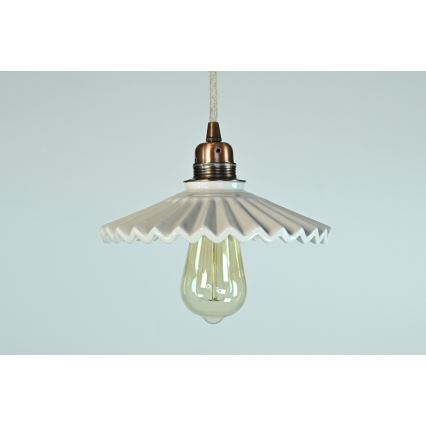 Bohemia-Design - Suspension en porcelaine sur câble 1xE27/60W/230V