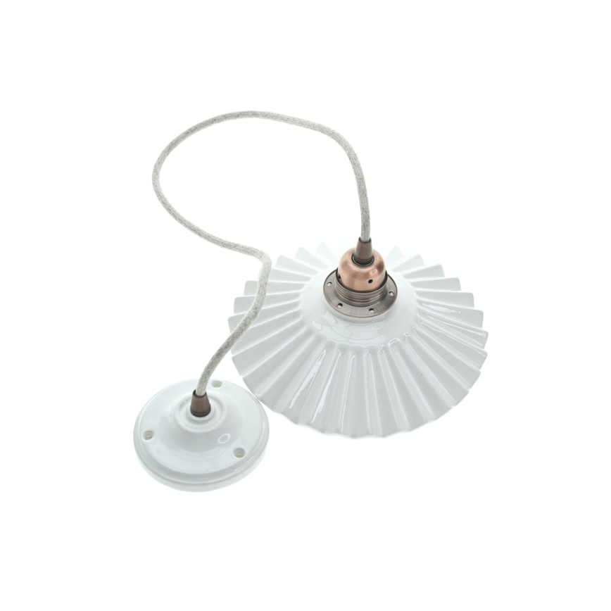 Bohemia-Design - Suspension en porcelaine sur câble 1xE27/60W/230V