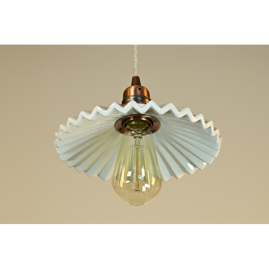 Bohemia-Design - Suspension en porcelaine sur câble 1xE27/60W/230V