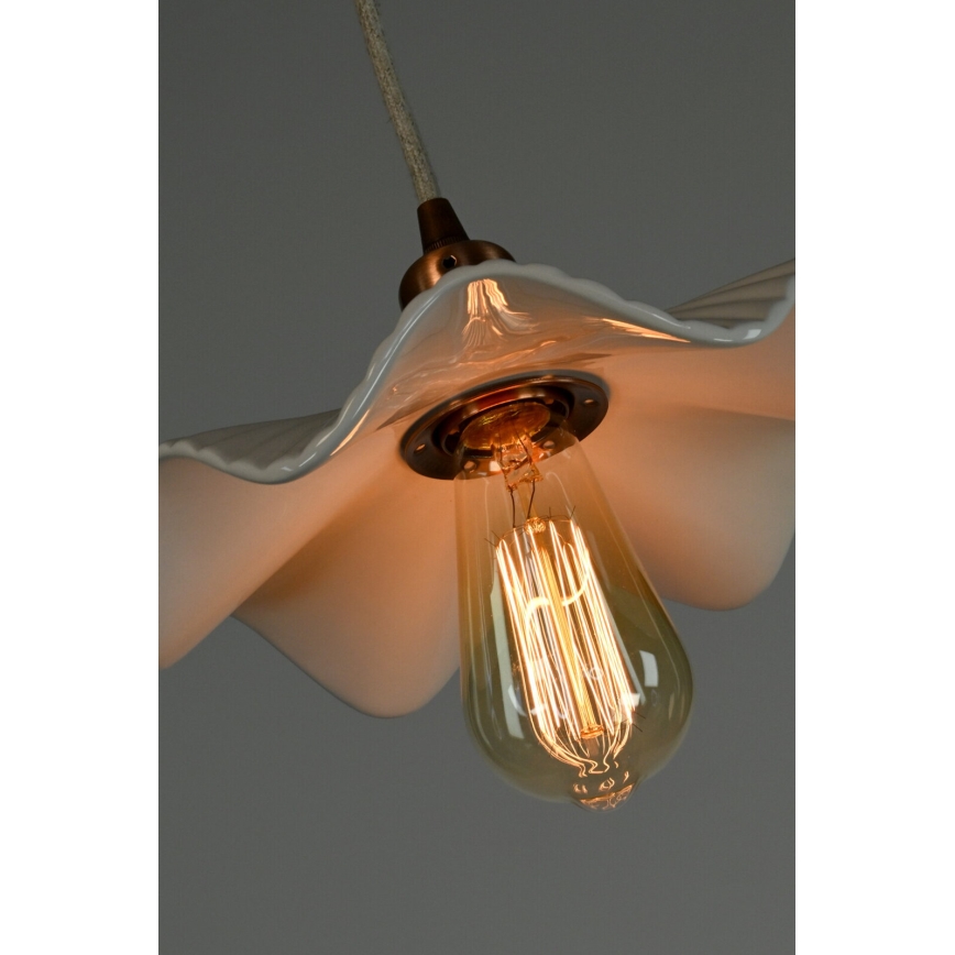 Bohemia-Design - Suspension en porcelaine sur câble 1xE27/60W/230V