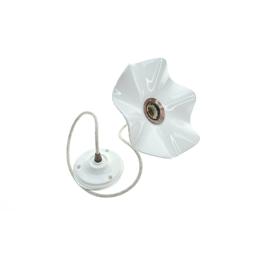 Bohemia-Design - Suspension en porcelaine sur câble 1xE27/60W/230V