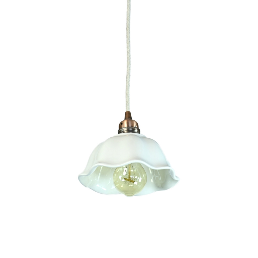 Bohemia-Design - Suspension en porcelaine sur câble 1xE27/60W/230V