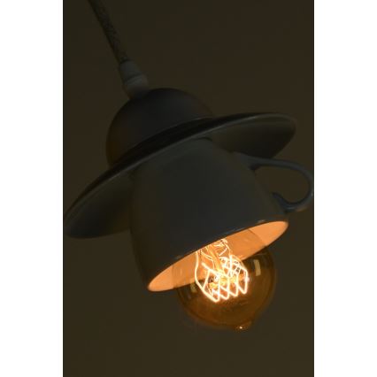 Bohemia-Design - Suspension en porcelaine sur câble 1xE27/60W/230V