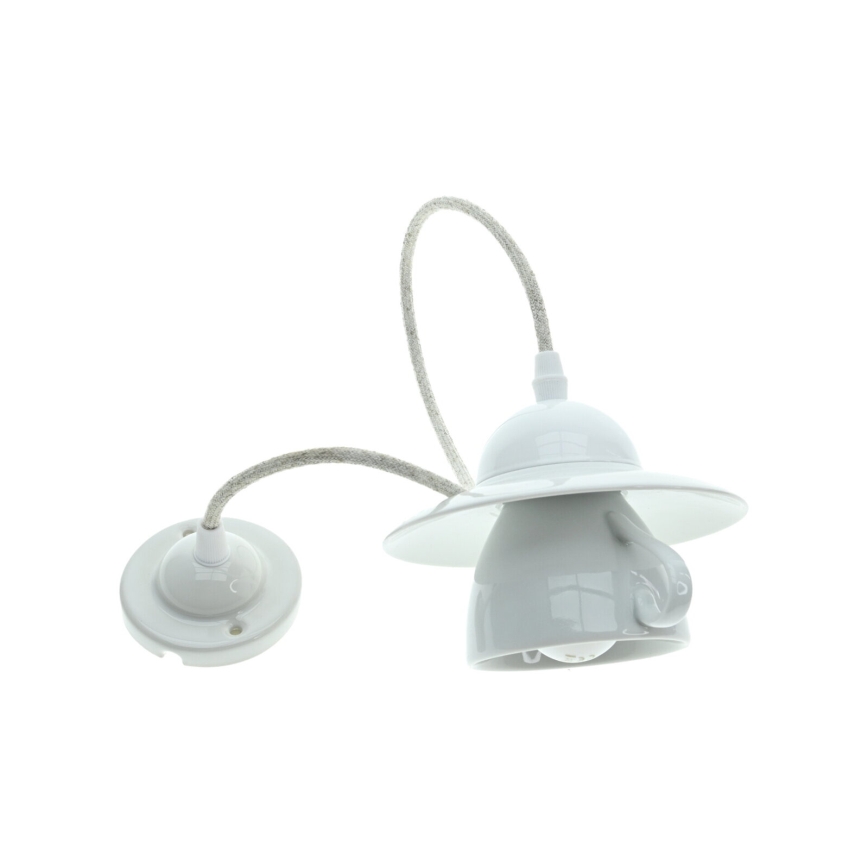 Bohemia-Design - Suspension en porcelaine sur câble 1xE27/60W/230V