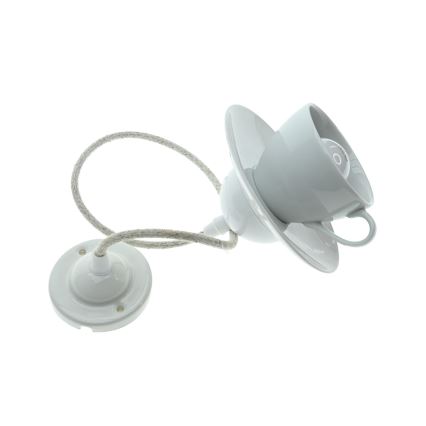 Bohemia-Design - Suspension en porcelaine sur câble 1xE27/60W/230V