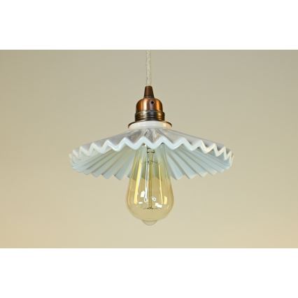 Bohemia-Design - Suspension en porcelaine sur cordon 1xE27/60W/230V
