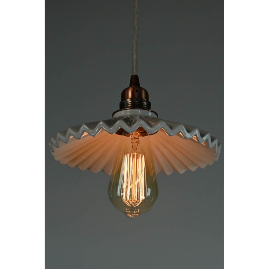 Bohemia-Design - Suspension en porcelaine sur cordon 1xE27/60W/230V