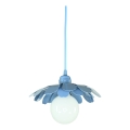 Bohemia-Design - Suspension sur câble 1xE27/60W/230V bleue