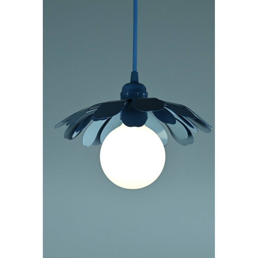 Bohemia-Design - Suspension sur câble 1xE27/60W/230V bleue
