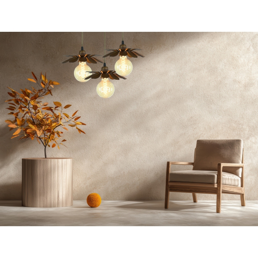 Bohemia-Design - Suspension sur câble 1xE27/60W/230V bronze