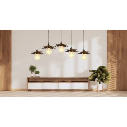 Bohemia-Design - Suspension sur câble 1xE27/60W/230V bronze