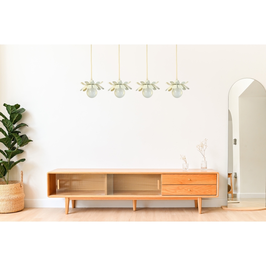 Bohemia-Design - Suspension sur câble 1xE27/60W/230V crème