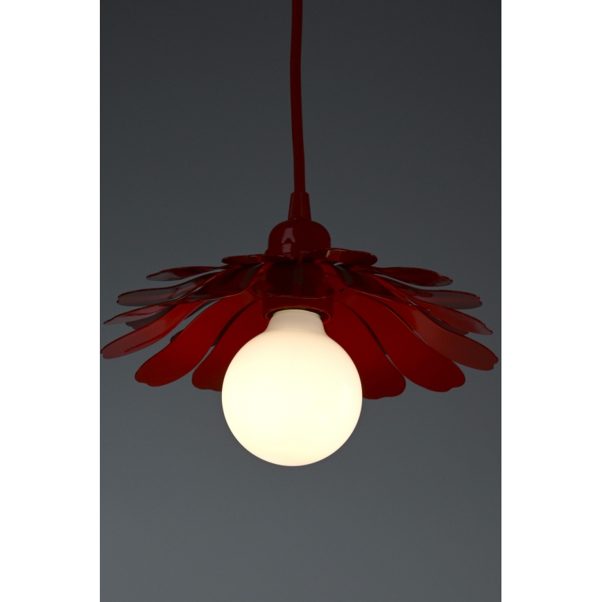 Bohemia-Design - Suspension sur câble 1xE27/60W/230V rouge