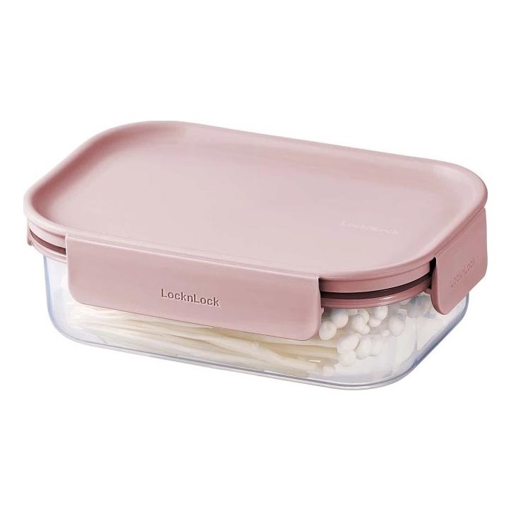 Boîte de conservation alimentaire CLASSIC PLUS 0,91 l rose/transparente