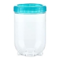 Boîte de conservation alimentaire INTERLOCK 0,7 l turquoise/transparente